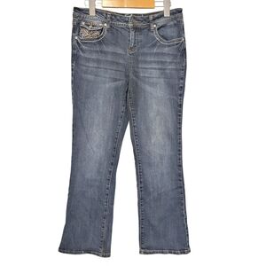 Embelished Jeans Y2k Style Size 6p Bootcut